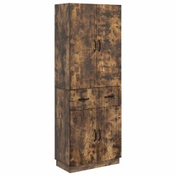 Ensemble de Meubles 2 pcs Chêne fumé Bois d'ingénierie 580931580931