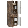 Ensemble de Meubles 2 pcs Chêne fumé Bois d'ingénierie 580931580931