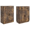 Ensemble de Meubles 2 pcs Chêne fumé Bois d'ingénierie 580931580931