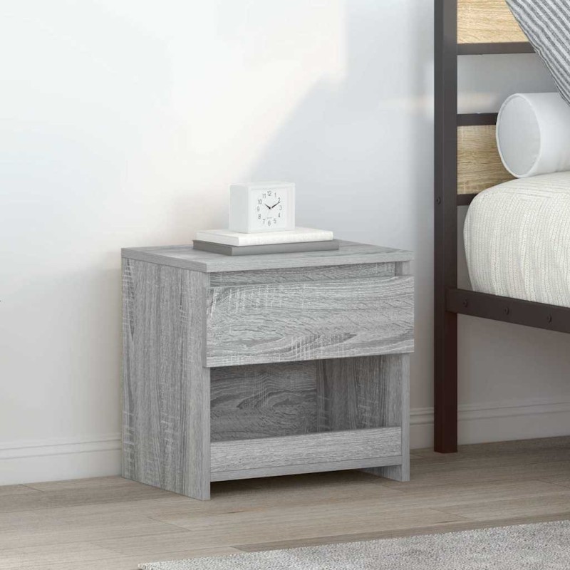 Table de chevet Sonoma gris 40x30x39 cm Bois d'ingénierie 580934580934