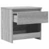 Table de chevet Sonoma gris 40x30x39 cm Bois d'ingénierie 580934580934