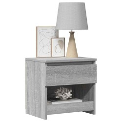 Table de chevet Sonoma gris 40x30x39 cm Bois d'ingénierie 580934580934