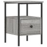 Table de chevet sonoma gris 34x36x50 cm bois d'ingénierie 580935580935