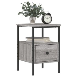 Table de chevet sonoma gris 34x36x50 cm bois d'ingénierie 580935580935