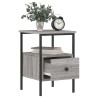 Table de chevet sonoma gris 34x36x50 cm bois d'ingénierie 580935580935