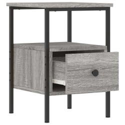 Table de chevet sonoma gris 34x36x50 cm bois d'ingénierie 580935580935