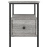 Table de chevet sonoma gris 34x36x50 cm bois d'ingénierie 580935580935
