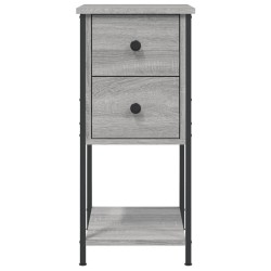 Table de chevet sonoma gris 32x42x70 cm bois d'ingénierie 580936580936