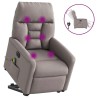 Fauteuil inclinable de massage électrique Taupe Tissu 580938580938