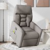 Fauteuil inclinable de massage électrique Taupe Tissu 580938580938