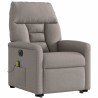 Fauteuil inclinable de massage électrique Taupe Tissu 580938580938