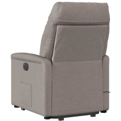 Fauteuil inclinable de massage électrique Taupe Tissu 580938580938