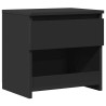 Table de chevet Noir 40x30x39 cm Bois d’ingénierie 580939580939