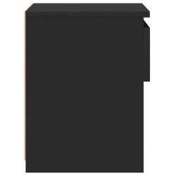 Table de chevet Noir 40x30x39 cm Bois d’ingénierie 580939580939