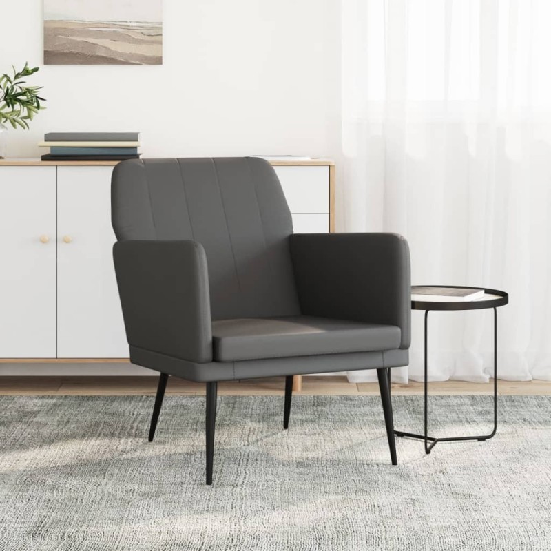 Fauteuil Gris 61x78x80 cm Similicuir 580940580940