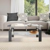 Table basse Noir et transparent 95x55x40 cm Verre trempé 580941580941