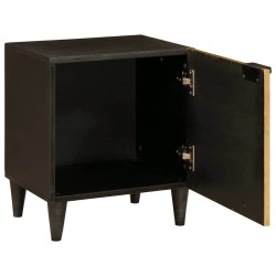 Table de chevet 2 pcs Noir et or 40 x 33 x 46 cm 580947580947