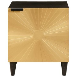 Table de chevet 2 pcs Noir et or 40 x 33 x 46 cm 580947580947