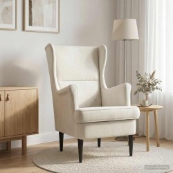 Fauteuil Crème Velours 580948580948