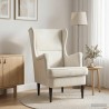 Fauteuil Crème Velours 580948580948
