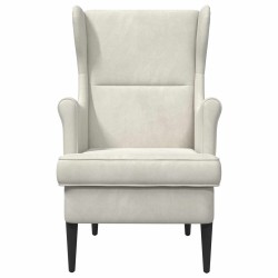 Fauteuil Crème Velours 580948580948
