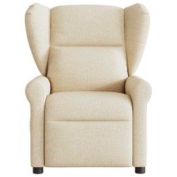 Fauteuil de massage inclinable Crème Tissu 580950580950