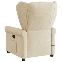 Fauteuil de massage inclinable Crème Tissu 580950580950