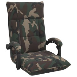 Fauteuil de sol ajustable Vert armée Tissu 580954580954