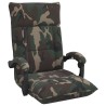Fauteuil de sol ajustable Vert armée Tissu 580954580954