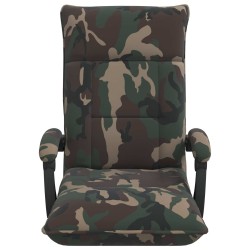 Fauteuil de sol ajustable Vert armée Tissu 580954580954