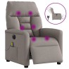 Fauteuil de massage inclinable électrique Taupe Tissu 580957580957