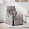 Fauteuil de massage inclinable électrique Taupe Tissu 580957580957