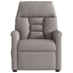 Fauteuil de massage inclinable électrique Taupe Tissu 580957580957