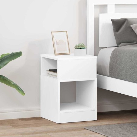 Table d'appoint 2 pcs Blanc 30,5 x 30 x 45 cm Bois d'ingénierie 580959580959