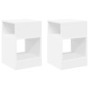 Table d'appoint 2 pcs Blanc 30,5 x 30 x 45 cm Bois d'ingénierie 580959580959