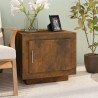 Table basse chêne fumé 51x50x45 cm bois d'ingénierie 580961580961