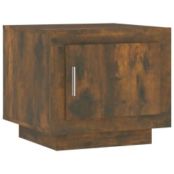 Table basse chêne fumé 51x50x45 cm bois d'ingénierie 580961580961