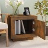 Table basse chêne fumé 51x50x45 cm bois d'ingénierie 580961580961