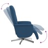 Fauteuil inclinable avec repose-pieds bleu tissu 580963580963