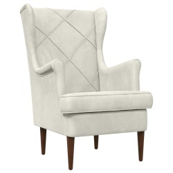 Fauteuil Crème Velours 580964580964