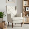 Fauteuil Crème Velours 580964580964