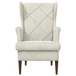Fauteuil Crème Velours 580964580964