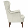 Fauteuil Crème Velours 580964580964