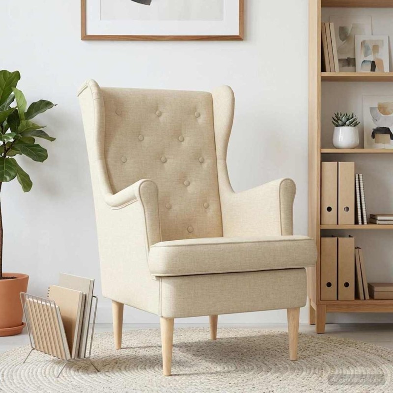 Fauteuil Crème Tissu 580972580972
