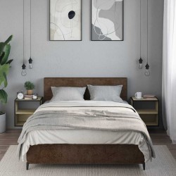 Tables de chevet murales 2 pcs chêne sonoma 40x31x39,5 cm 580973580973