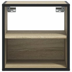 Tables de chevet murales 2 pcs chêne sonoma 40x31x39,5 cm 580973580973