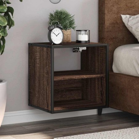 Tables de chevet murales 2 pcs chêne marron 40x31x39,5 cm 580974580974