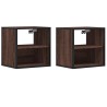 Tables de chevet murales 2 pcs chêne marron 40x31x39,5 cm 580974580974