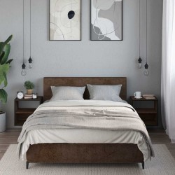 Tables de chevet murales 2 pcs chêne marron 40x31x39,5 cm 580974580974