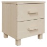 Tables de chevet HAMAR 2pcs Marron miel 40x35x44,5cm Bois 580975580975